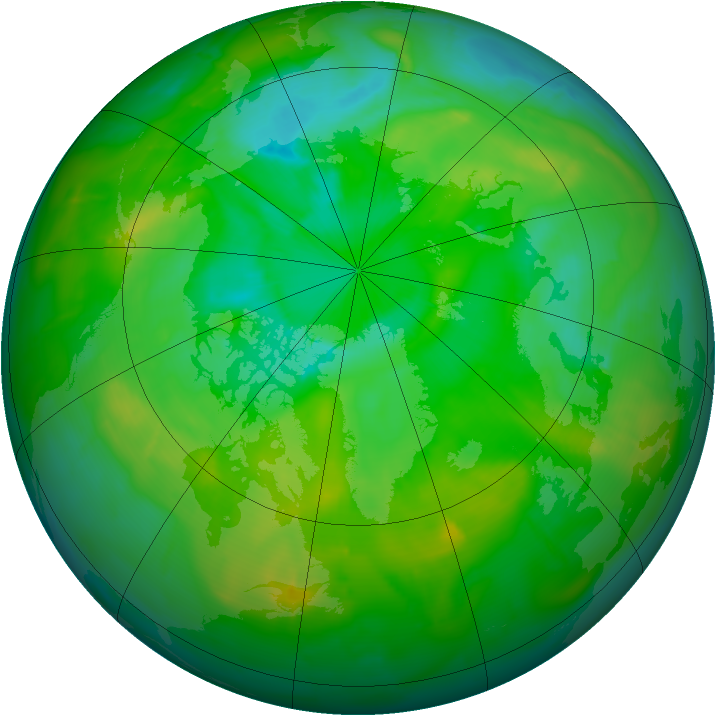 Arctic ozone map for 26 July 2010